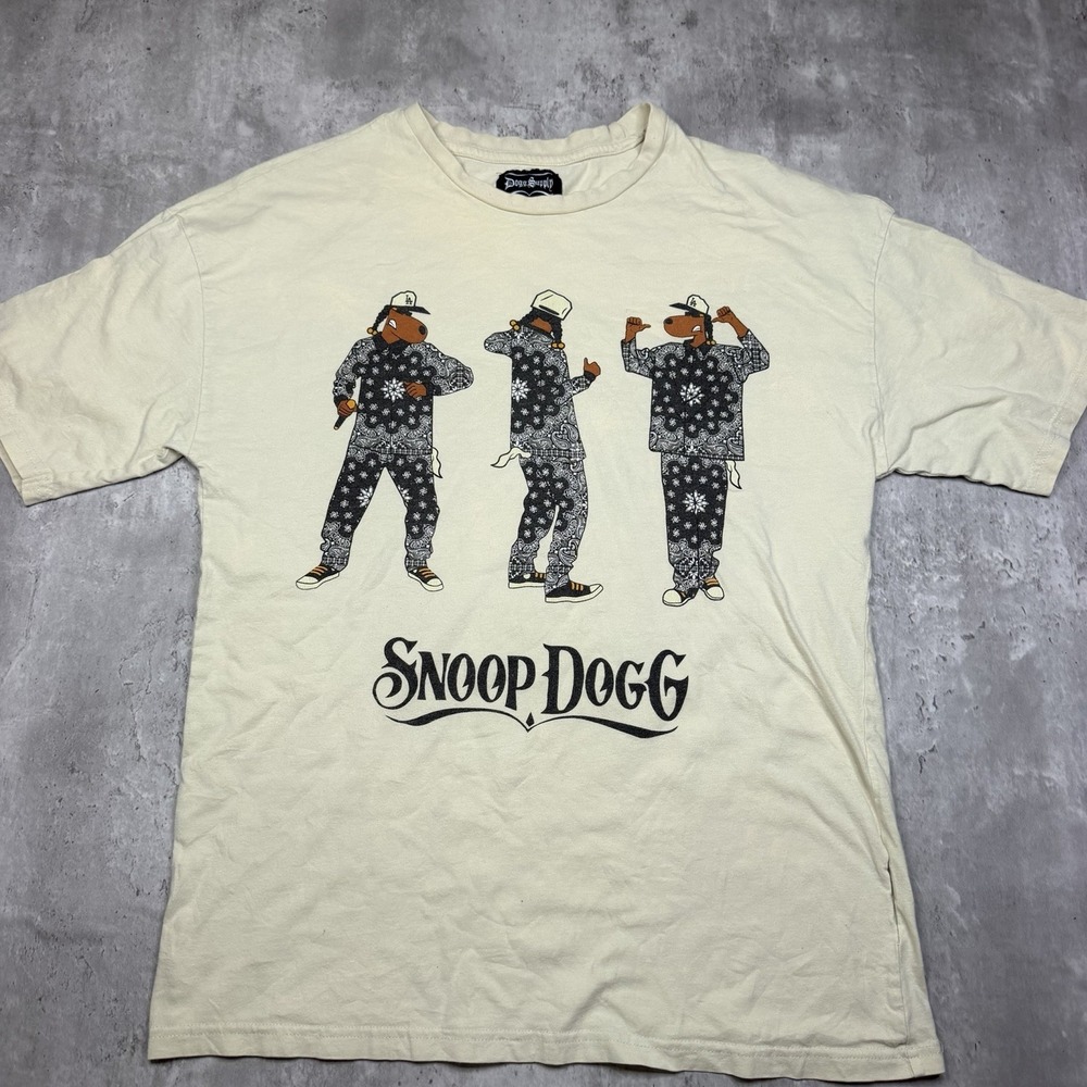 Dogg Supply by Snoop Dogg Graphic T-shirt Men Small Yellow Music Rap